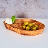 Schale ca. 16x10cm Olivenholz Dip Antipasti Unikat Olivenschale Holzschale Dekoschale