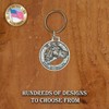 Pewter ~ English Setter Keychain ~ DK078