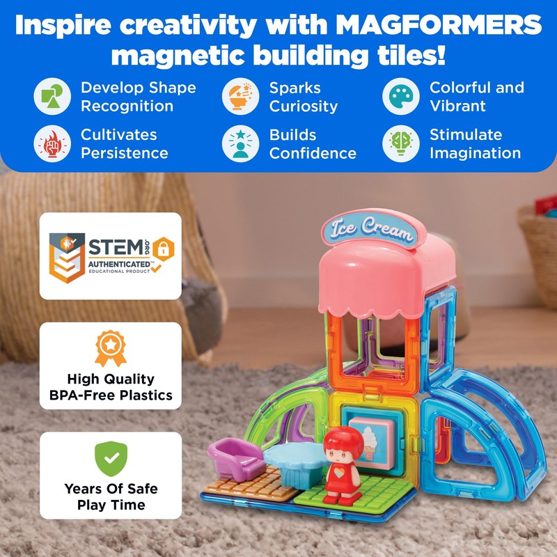 Magformers Town Ice Cream Shop Set