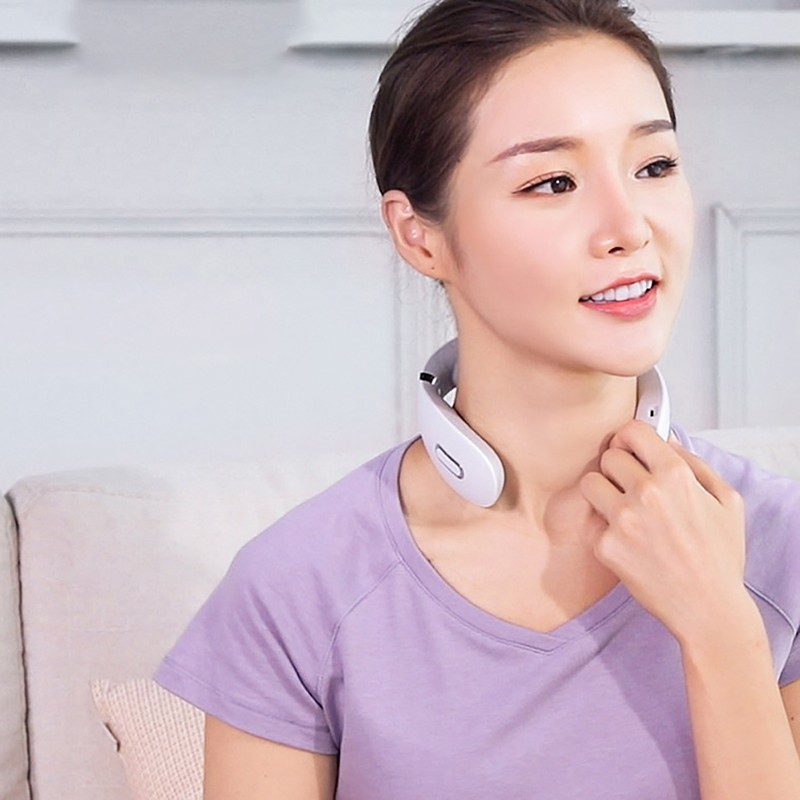 Pulse Neck Massager Electric Point Therapy Portable Hot Compress for