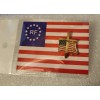 USA Flag with Cross lapel pin