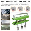 Three-Station Edge Roller Bender 0-90°Bending Angle Adjustable for 29 to