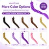 Purple Braiding Hair Ponytail Extensions with Elastic Tie 30Inch Braids