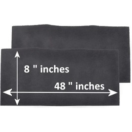 Breathe Naturally Universal 8x48 Cut-to-Fit Activated Carbon Filter (4 Pack) Charcoal Air Filter Sheet for Air Purifiers