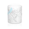 Hometown Bias Natchez, Mississippi MS Map Mug (11 oz)