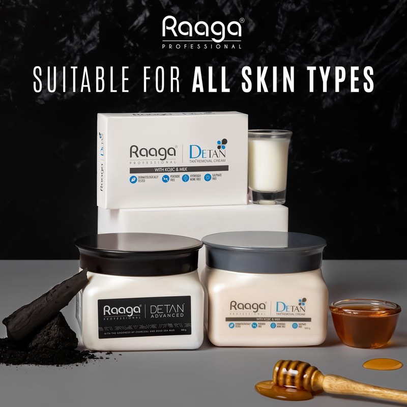 Raaga Professional Advanced De-Tan Cream | Removes Tan & Dead