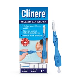 Clinere® Reusable Ear Cleaner Kit - Earwax Remover Tool for Gentle Ear Canal Cleaning & Itch Relief - Safe Home Ear Wax Removal - Reusable & Effective Ear Care Solution