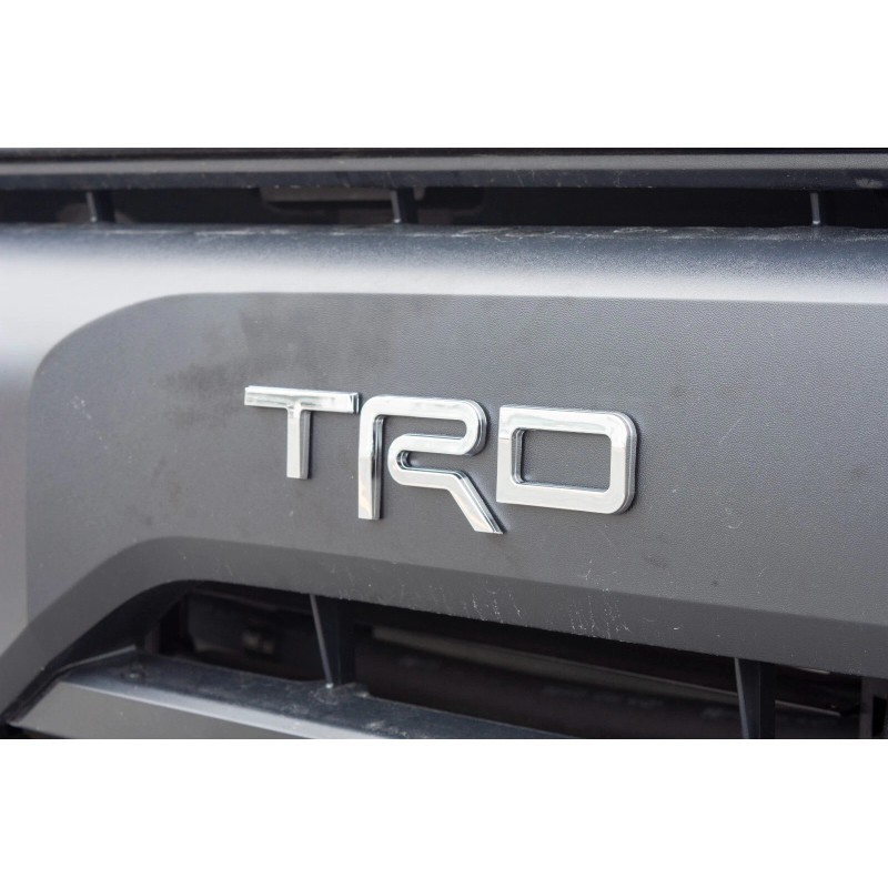 TDR Chrome RAISED UPPER GRILLE TRD LETTERS FOR TOYOTA TUNDRA