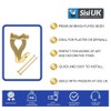Brass Plated Picture Hanger Hooks with Pins Pack of 10