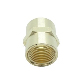 CDQBWKJGFJ 5 Pcs Brass Female Coupling 3/8" x 3/8" NPT fnpt to fnpt Coupler