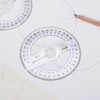 360° Protractor Set (20-Pack) – Clear Plastic Math Protractors for