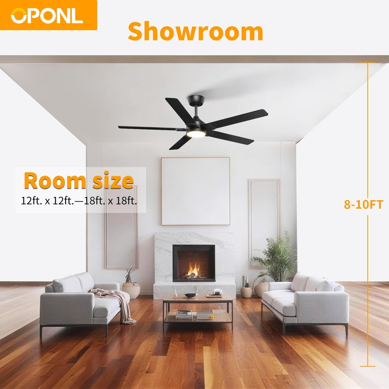 OPONL Ceiling Fan with Light, Ceiling fan with Light and