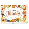 AIBIIN 7x5ft Give Thanks Backdrop for Photography Fall Harvest Thanksgiving