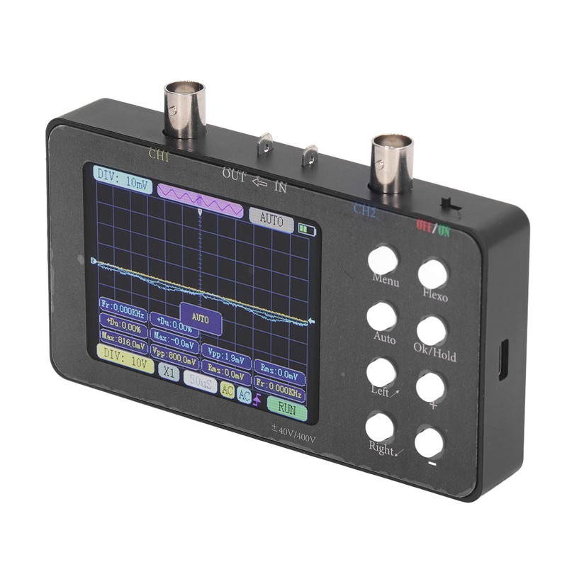 Digital Oscilloscope 2 Channel Portable Signal Generator 2Mhz Bandwidth 50M