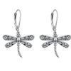 ONEFINITY Dragonfly Earrings 925 Sterling Silver Leverback Dragonfly Dangle Drop