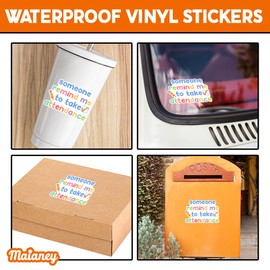 MAIANEY (2 Pcs - 3"x4", 4"x6", 6"x8") Remind Me to Take Attendance Sticker Teaching Teacher Stickers School Attendance Back to School Stickers Teacher Gifts Decorations for Laptop Bottle Window Car