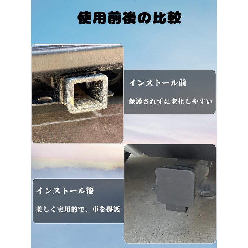 LYHMHAMY Hitch Cover Tow Hook Dust Plug Hitch Tube Cover