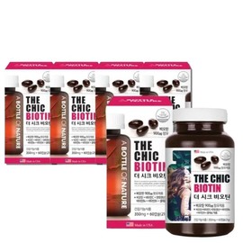 The Chic Biotin End of Summer Hair Care 60 Capsules (2 Months Supply) x 5 Boxes, 5 Boxes, 60 Tablets / 더 시크비오틴 여름끝 모발케어 60캡슐(2달분)x5박스, 5박스, 60정