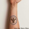 'Body Builder ' Temporary Tattoo - Water Resistant, Skin-Safe, Non-Toxic