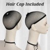 BESTBEL 3 Pcs Short Grey Wig for Women Short Silver