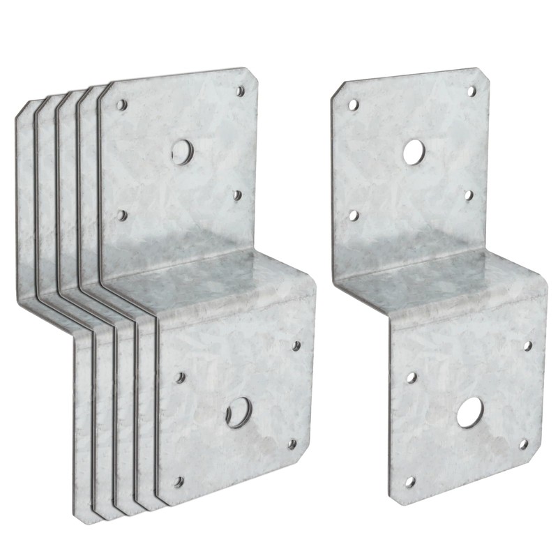 6 PCS Deck Joist Tie,Steel Z Bracket Tie Plate Fit