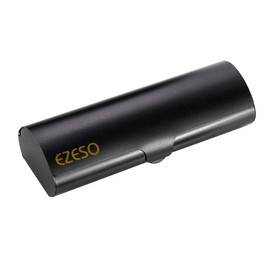 EZESO ESSENTIAL SKINCARE Glasses Case Hard Shell Eyeglass Case Aluminum Light Nearsighted Spectacle Case Box Frosted Matte Eyeglasses Case (Black-small)