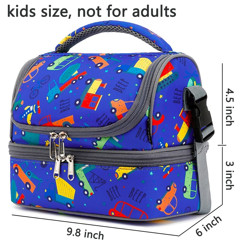 FlowFly Double Decker Cooler Insulated Lunch Bag Large Tote for