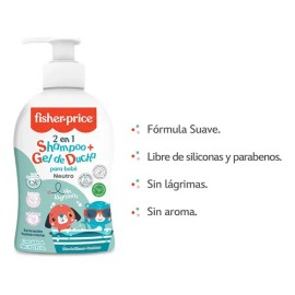 Shampoo Y Gel De Baño Para Bebe Fisher - Price Neutro 400 Ml                                                                                          