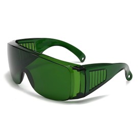 Goggles Lab Safety Glasses,Over The Glasses Design and Anti-Fog UV Protection Work Goggles ANSI Z87,Idea for Shooting Construction Work Protective Eyewear (Green)