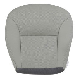 SecosAutoparts Gray Perforated Front Driver Bottom Replacement Microfiber Leather Seat Cover Compatible with Lexus ES300 ES330 2002 2003 2004 2005 2006