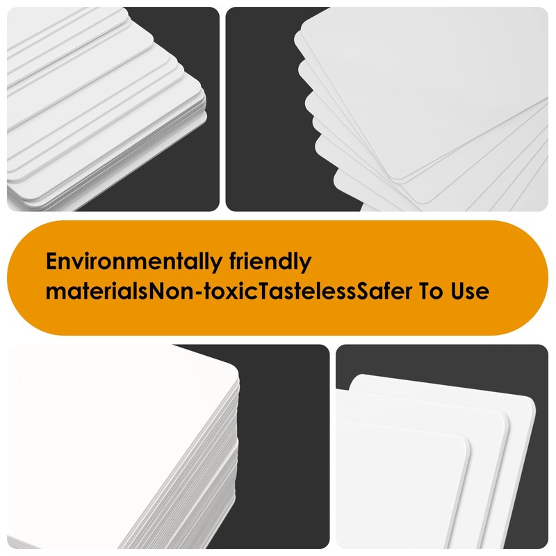 100 Pack - ZSZ Blank PVC Cards With Enhanced Ink