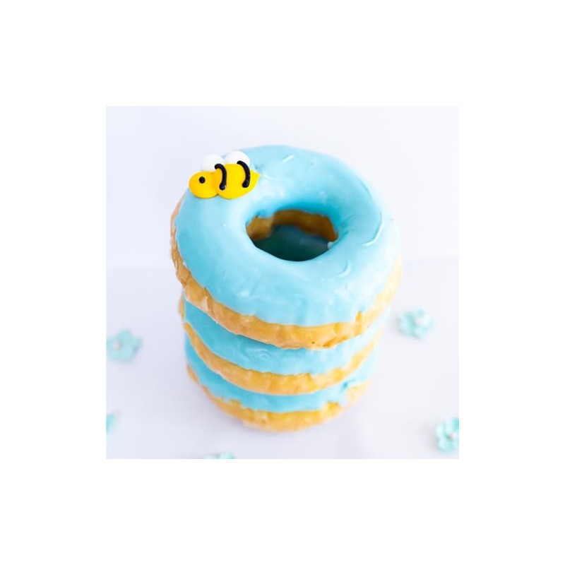 12 Jumbo Icing Bees – Edible Sugar Decorations for Cakes,