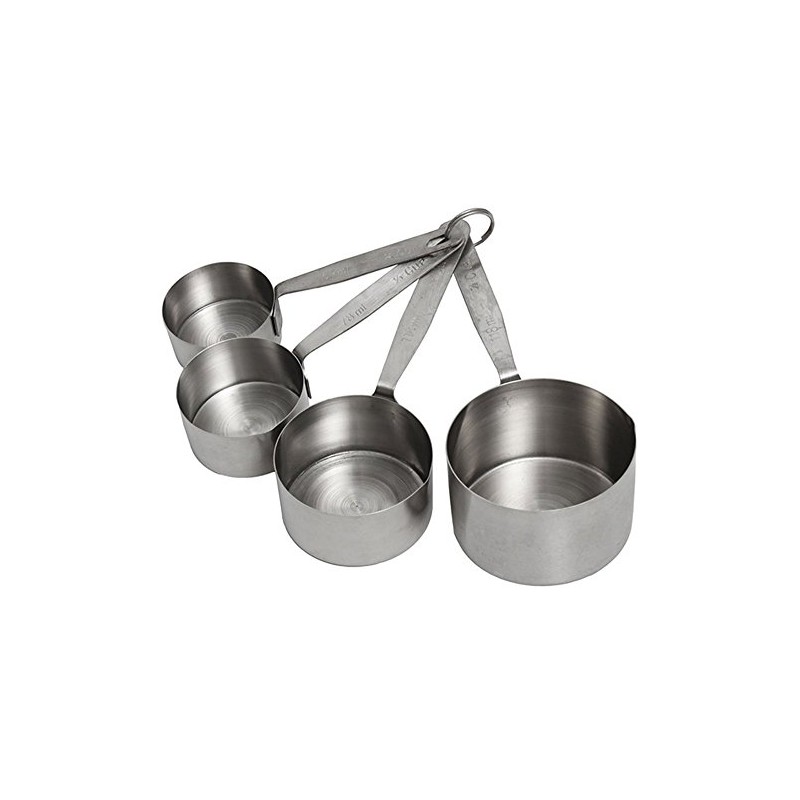 Crestware Heavy Duty Stainless Steel Measuring Cup Set, 25 x