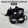 Kurmingary Couple Masquerade Mask Set, Mysterious Valentine's Day Dance Venice