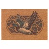 Welcome Doormat Coco Coir Door Mat Gift Camo Flying Mallard