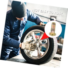 TEHAUX 15pcs Lantern Type Nut Assortment Kit Multipurpose Rivet Nuts for Easy Installation Zinc Plated for Repairs and Projects