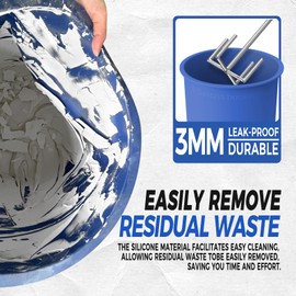 4 PCS 5 Gallon Bucket Liner with Lid for Concrete Mix and Thinset – Easy to Clean, Extra Durable Food Grade Buckets Liners with Lids for Easy Carrying Multi-Use and Store