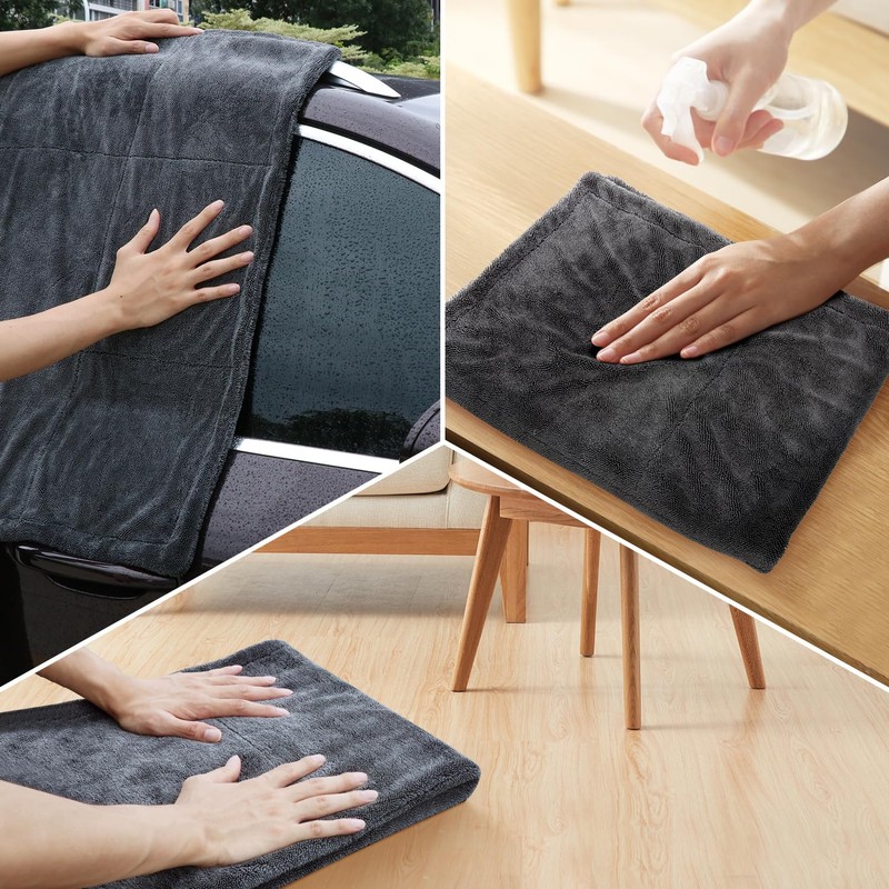 Amison Car Wash Towel Cloth, Microfiber Cloth, Car Wash, Wipe,