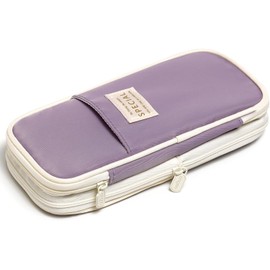 MESVIER Estuche para Lápices de Gran Capacidad, Lapicera Expandible con 4 Compartimientos, Lapiceras Organizadoras Aesthetic para Escolar Oficina Trabajo