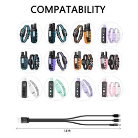 Boda 3-in-1 Dog Training Collar USB Charger, Compatible with SLOPEHILL, MAISOIE, PIOUNS, Nikketta, Heaflex, Black, Fast Charging