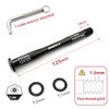 ONIPAX Anti-Theft 12mm Front Hub Thru Axle, Thread M12x1.5mm, L12mmx120/125mm