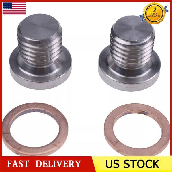 Unbranded 2Pcs Oil Drain Plug & Washer For Polaris Sportsman