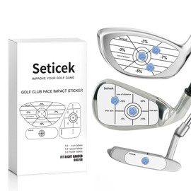 Seticek Seticek Professional Golf Impact Tape 150 Pc Self-Teaching Sweet Spot and Consistency Analysis  Improve Golf Swing Accuracy and Distance
