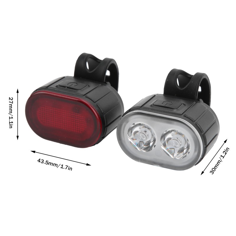 Bike LED Tail Light Front Light USB Rechargeable Cycling Safety