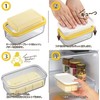 Akebono Sangyo Butter Case with Cutter and Fork for 200g,