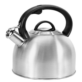 GGC Whistling Stove Top Tea Kettles, 304 Stainless Steel Tea Kettles with Anti-Heat Handle, 2.7QT/3L Tea Pot for Boiling Water, Coffee or Milk