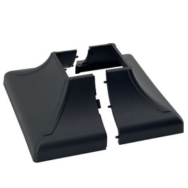 Myard Interlocking Post Cover Skirt Shoe for 1.5x1.5 Inch Post with 4.5x4.5 Inches Base Mounting Plate - Fast Install on Feet of Porch, Stair Handrail, Railing, Fence (1-Pack)