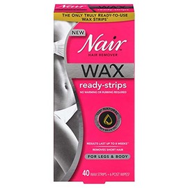 Nair Hair Remover Wax Ready Strips 40 ea (Pack of 9)