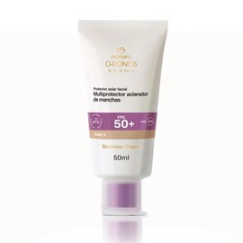 Natura Chronos Derma Protector Solar Facial Multiprotector Aclarador de Manchas, FPS 50+, 50ml (Color 2)