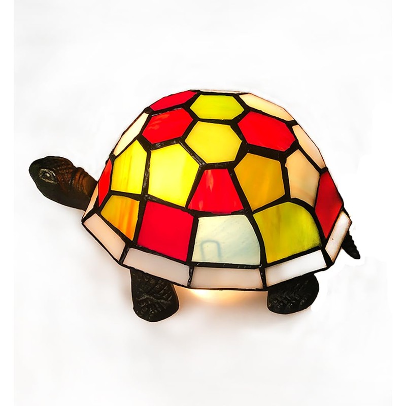 DUONAYU Tiffany style stained glass turtle lampshade turtle replacement lampshade